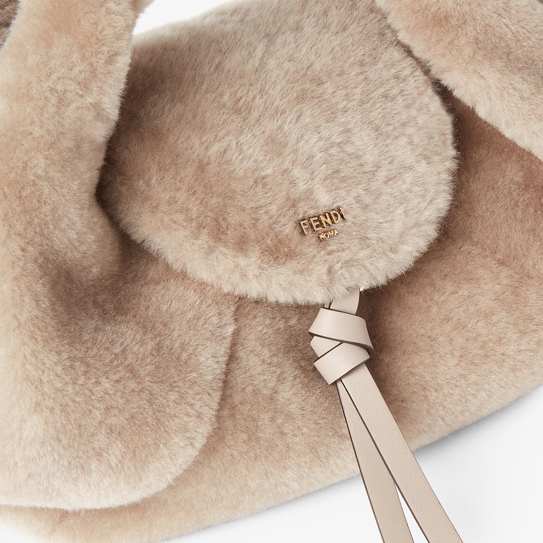 FENDI Spy Small Beige shearling bag - Image 5